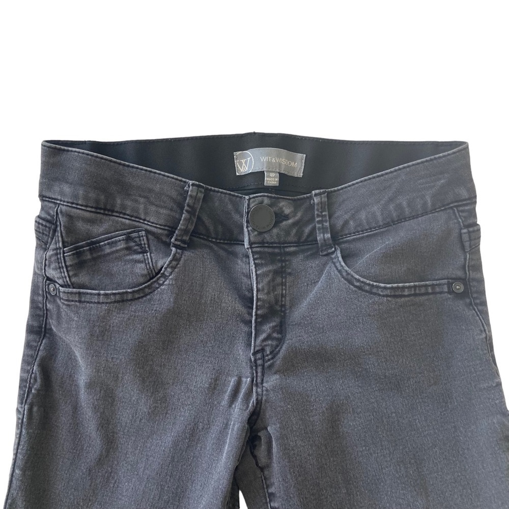 Wit & Wisdom women’s jeans Ab'solution Stretch Skinny Jeans 4P | Black - Picture 5 of 8